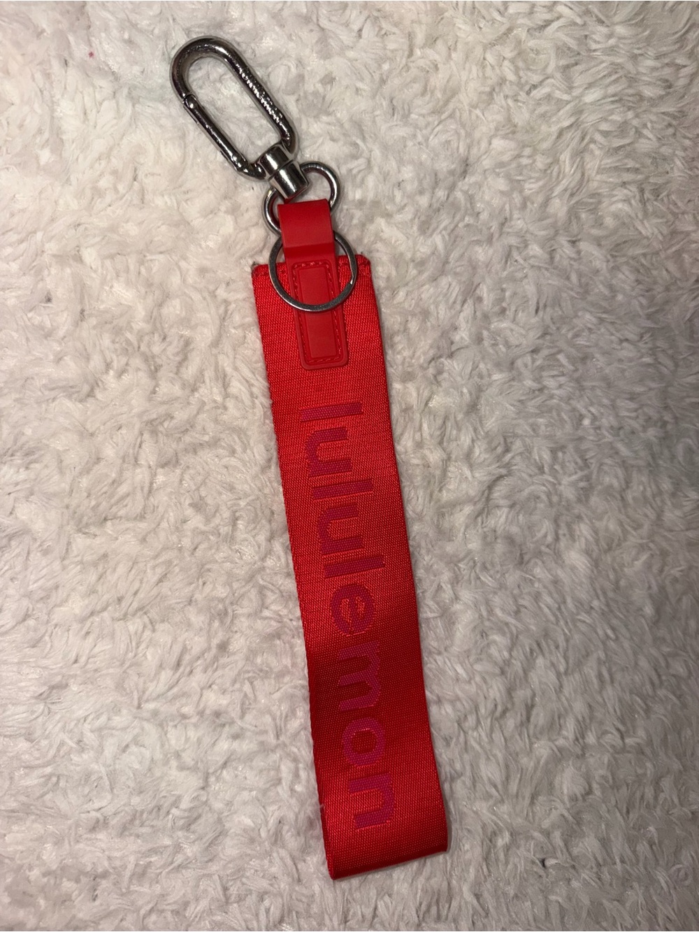 lululemon athletica Red Key/Card Holder Wrist Strap